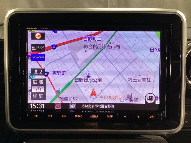 フレアワゴンカスタムスタイル ６６０　カスタムスタイル　ハイブリッド　ＸＳ　４ＷＤ　両側電動スライドドア　ＨＵＤ　シートヒーター　全方位カメラ　３６０°カメラ　ＬＥＤヘットライト　デュアルセンサーブレーキサポート　ブルートゥース　１オーナー　前席シートヒーター　スマートキ　４ＷＤ（4枚目）