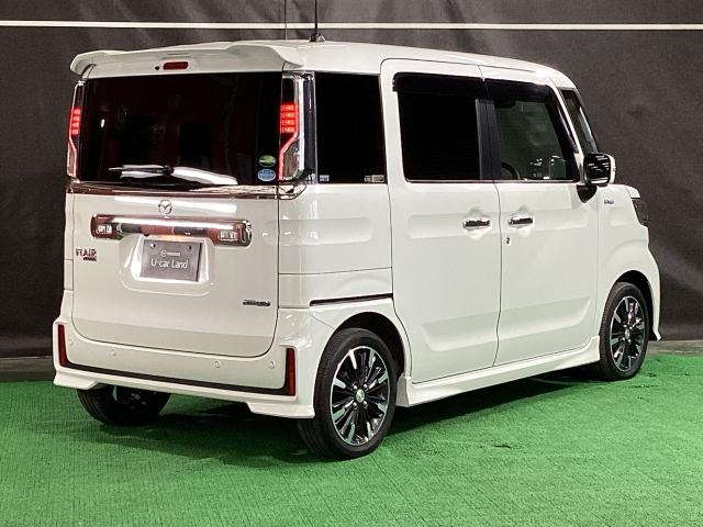 フレアワゴンカスタムスタイル ６６０　カスタムスタイル　ハイブリッド　ＸＳ　４ＷＤ　両側電動スライドドア　ＨＵＤ　シートヒーター　全方位カメラ　３６０°カメラ　ＬＥＤヘットライト　デュアルセンサーブレーキサポート　ブルートゥース　１オーナー　前席シートヒーター　スマートキ　４ＷＤ（38枚目）