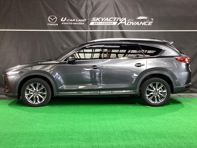 ＣＸ－８ ＸＤ　Ｌパッケージ　３６０度モニター　ＢＯＳＥ　Ｆベンチレーション　オートリアゲート　定期点検記録簿　レーンキープ　本革シート　Ｂｌｕｅｔｏｏｔｈ接続　クリアランスソナー　１オーナー　パワーシート　ルーフレール　ヒーター（36枚目）