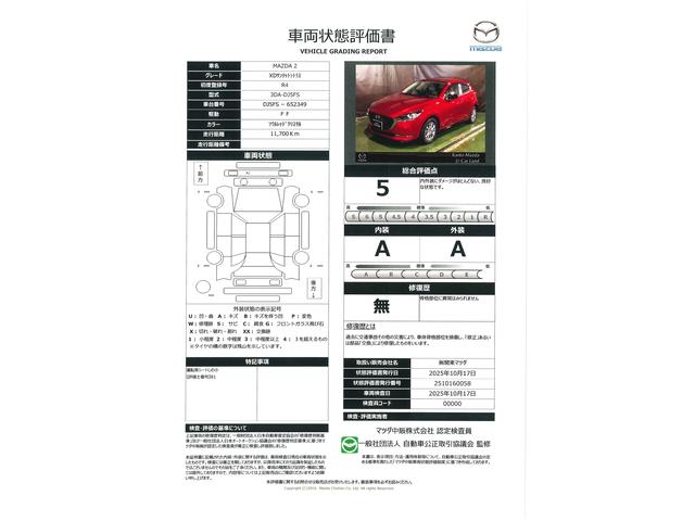 車両状態評価書