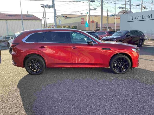 ＣＸ－８０ ３．３　ＸＤハイブリッド　エクスクルーシブ　スポーツ　ディー　当社試乗車　レーダークルーズ　デモアップ　クリアランスソナー　パワーシート　３列シート　シートヒーター　オートマチックハイビーム　衝突被害軽減システム　４ＷＤ　ワンオーナー　革シート　オートライト（5枚目）