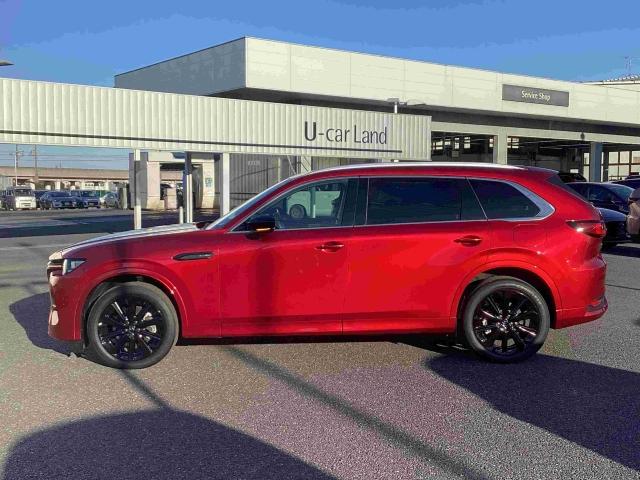 ＣＸ－８０ ３．３　ＸＤハイブリッド　エクスクルーシブ　スポーツ　ディー　当社試乗車　レーダークルーズ　デモアップ　クリアランスソナー　パワーシート　３列シート　シートヒーター　オートマチックハイビーム　衝突被害軽減システム　４ＷＤ　ワンオーナー　革シート　オートライト（6枚目）