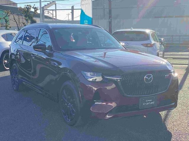 ＣＸ－８０ ３．３　ＸＤハイブリッド　プレミアム　スポーツ　ディーゼルタ　当社試乗車　３６０度　レーダークルーズ　レーンアシスト　パノラマサンルーフ　クリアランスソナー　パワーシート　衝突被害軽減システム　オートライト　革シート　ＥＴＣ　シートヒーター　４ＷＤ　試乗車アップ（4枚目）