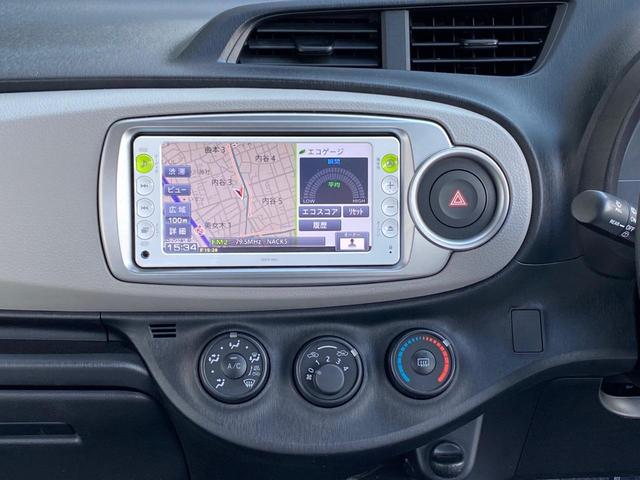 ヴィッツ - トヨタ Ｆ 純正ナビ ワンセグＴＶ ＣＤ ＥＴＣ キーレス 