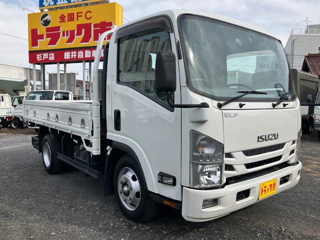 エルフトラック 　積載３．５トン　ワイドセミロング高床　ＭＴモード付き６ＡＴ　荷台塗装仕上済み　ロープ穴６対　荷台床面鉄板（13枚目）