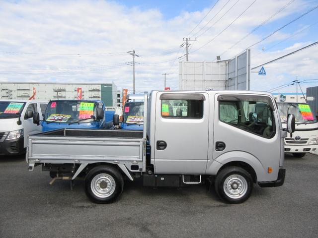 アトラストラック WキャブショートフルスーパーローDX Wキャブ 三方開き シングルタイヤ オートマ ABS D席エアバック 集中ドア キーレス ETC 左側電動格納ミラー 荷台板張り 1150Kg積載(4枚目)