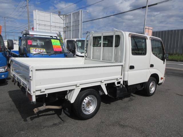 ダイナトラック Wキャブロングシングルジャストロ Wキャブ 三方開き シングルタイヤ F5速 D席エアバック 集中ドア 後席パワーウインドウ スチールデッキ 1000Kg積載(8枚目)