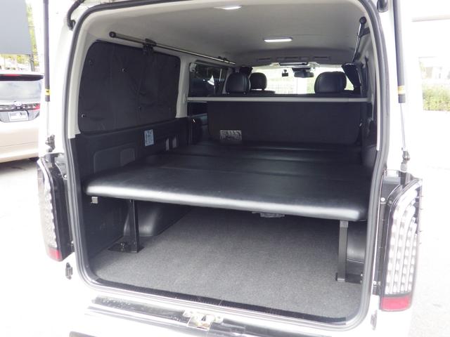 ハイエースバン スーパーGL ダークプライム Bluetooth対応ナビ 後席モニター 前後ドラレコ パワースライドドア ベッドキット バッドフェイス フルエアロ 社外17インチAW 衝突軽減 特別仕様車 OBD診断済み グー鑑定書付き(15枚目)