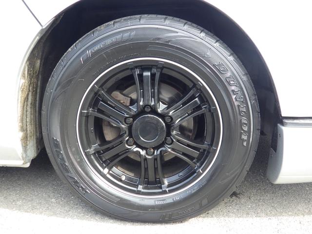 ハイエースバン ロングスーパーGL 4WD Bluetooth対応ナビ 玄武ローダウン 社外16インチアルミ ベッドキット センターテーブル 黒革調シートカバー 両側パワスラ 助手席エアバッグ 禁煙車 OBD診断済み 鑑定書付き(27枚目)