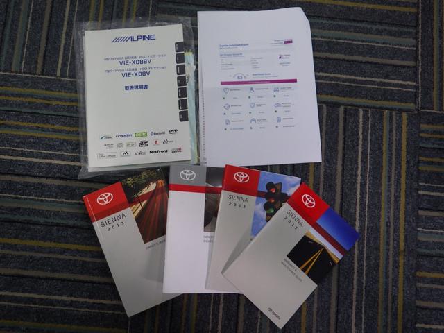 シエナ ＳＥ　Ｂｌｕｅｔｏｏｔｈ対応ナビ　フリップダウンモニター　電動サンルーフ　電動格納ミラー　スペアキー　ブラックレザーシート　新車並行車　ｃａｒｆａｘ走行証明書付き（32枚目）