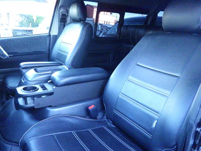 ハイエースワゴン ＧＬ　Ｂｌｕｅｔｏｏｔｈ対応ナビ　後席モニター　ＦＬＥＸオリジナルアレンジＡＳ　フロントエアロ　ブロックローダウン　社外１７インチＡＷ　衝突軽減　ワンオーナー　１０人乗り　ＯＢＤ診断済み　グー鑑定書付き（17枚目）