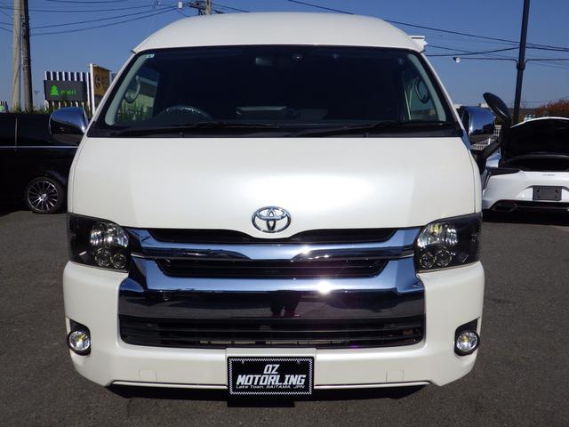 ハイエースワゴン グランドキャビン 4WD ALPINEBIGXナビ/後席モニター SOREXヒッチメンバー オーバーフェンダー 玄武ブロックローダウン DELF15インチAW 寒冷地仕様 10人乗り OBD診断済みグー鑑定書付き(9枚目)