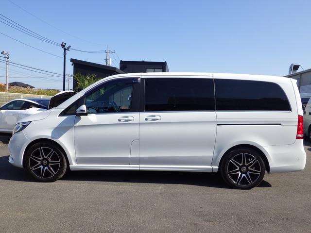 Vクラス V220d スポーツ ロング Bluetooth対応ナビ ブルメスターサウンド 前後ドラレコ 全周囲カメラ ブラインドスポットモニター パノラミックスライディングルーフ 本革シート 純正19インチAW 禁煙車 正規輸入車 鑑定書付(10枚目)