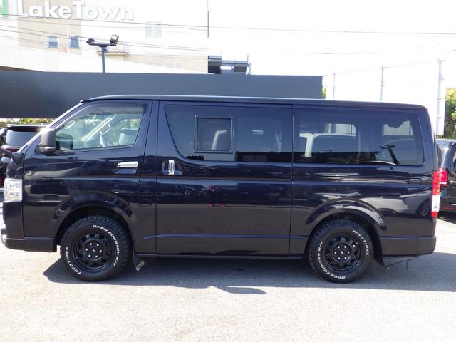 ハイエースバン スーパーGL ダークプライム 4WD Bluetooth対応ナビTV セーフティセンス 専用ハーフレザーシート ベットキット エアロバンパー 6型ドアミラー LMG16インチアルミ リア小窓 OBD診断済み グー鑑定書付き(12枚目)