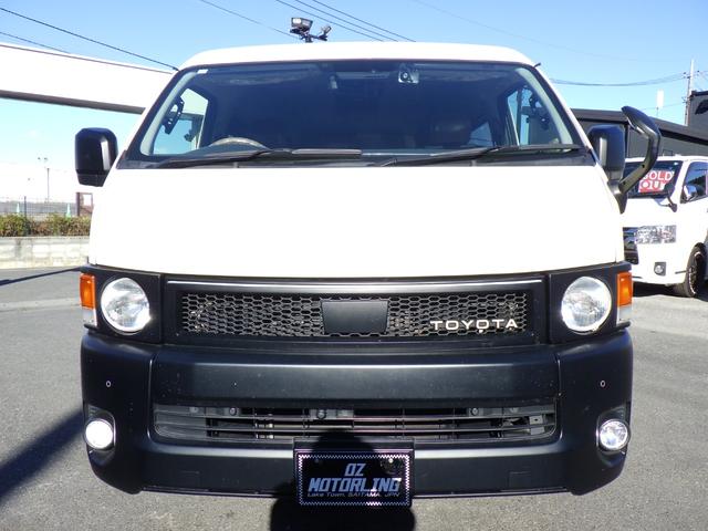 ハイエースワゴン GL 4WD Bluetooth対応ナビ 後席モニター FLEXFDシリーズベッドキット/丸目キット 社外16インチAW 衝突軽減 ワンオーナー 禁煙車 10人乗り OBD診断済み グー鑑定書付き(9枚目)