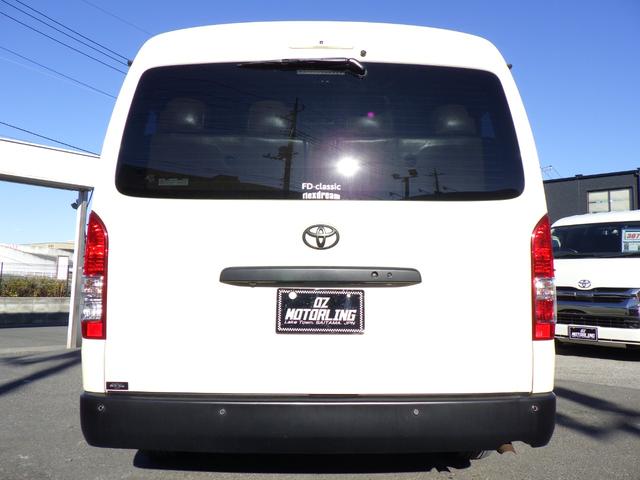 ハイエースワゴン GL 4WD Bluetooth対応ナビ 後席モニター FLEXFDシリーズベッドキット/丸目キット 社外16インチAW 衝突軽減 ワンオーナー 禁煙車 10人乗り OBD診断済み グー鑑定書付き(10枚目)