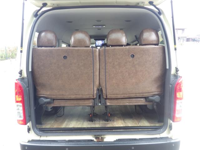 ハイエースワゴン GL 4WD Bluetooth対応ナビ 後席モニター FLEXFDシリーズベッドキット/丸目キット 社外16インチAW 衝突軽減 ワンオーナー 禁煙車 10人乗り OBD診断済み グー鑑定書付き(16枚目)