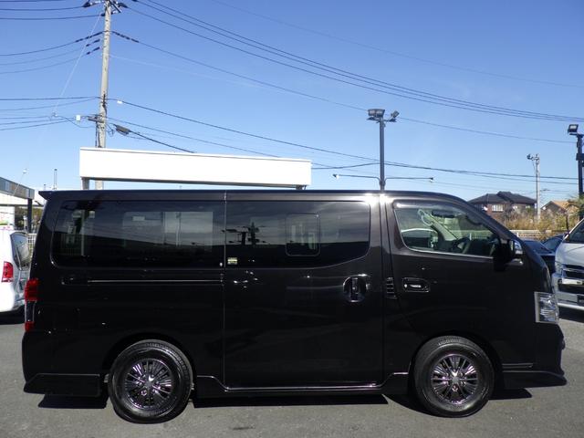 NV350キャラバンバン ロングライダープレミアムGXターボプロスタイルパック Bluetooth対応ナビ 360°アラウンドビューカメラ エマージェンシーブレーキ ドラレコ 専用カプロンシート LEDデイライト付き純正フルエアロ OBD診断済み グー鑑定書付き(10枚目)