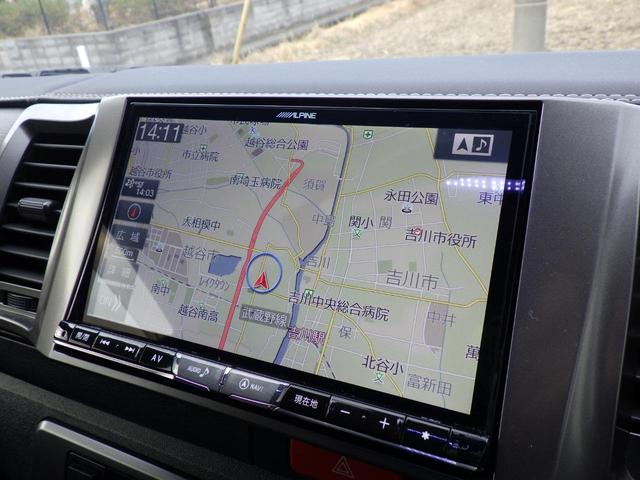 ハイエースバン スーパーＧＬ　ダークプライムＩＩ　４ＷＤ　ＵＩビークル足回り公認改　玄武ローダウン　強化ドライブシャフト　ＥＳＳＥＸエアロ　ＡＬＰＩＮＥナビ・Ｂｌｕｅｔｏｏｔｈ　両側パワスラ　ワンオーナー　禁煙車　ＯＢＤ診断済み　グー鑑定書付き（21枚目）