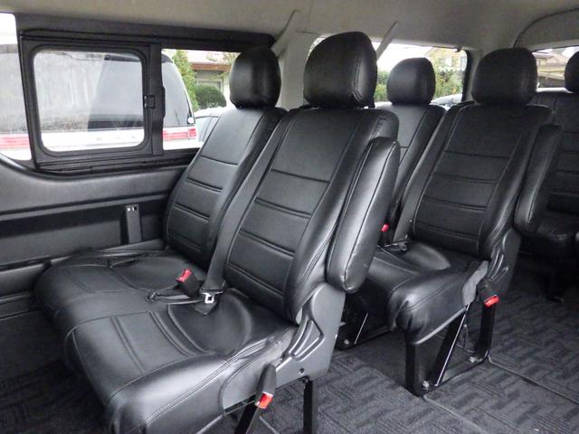 ハイエースワゴン ＧＬ　４ＷＤ　ＡＬＰＩＮＥビッグＸナビ／フリップダウンモニター　ＥＴＣ　バックカメラ　黒革調シートカバー　ブロックローダウン　セーフティセンス　寒冷地仕様　１０人乗り　ＯＢＤ診断済み　グー鑑定書付き（26枚目）