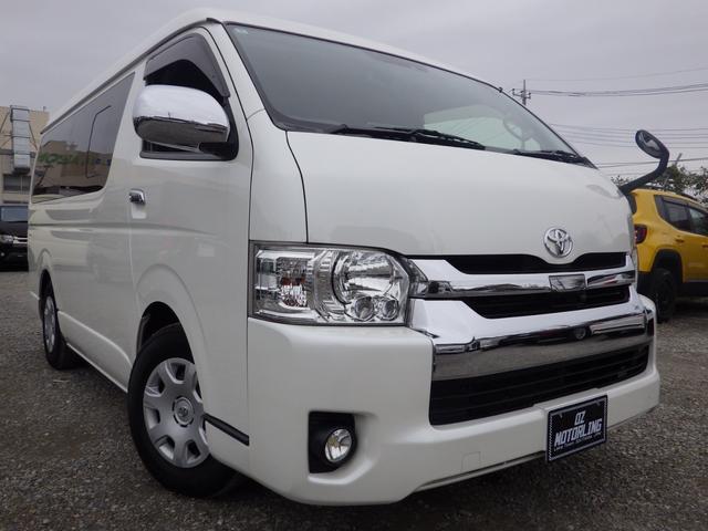 ハイエースワゴン ＧＬ　４ＷＤ　ＡＬＰＩＮＥビッグＸナビ／フリップダウンモニター　ＥＴＣ　バックカメラ　黒革調シートカバー　ブロックローダウン　セーフティセンス　寒冷地仕様　１０人乗り　ＯＢＤ診断済み　グー鑑定書付き（31枚目）