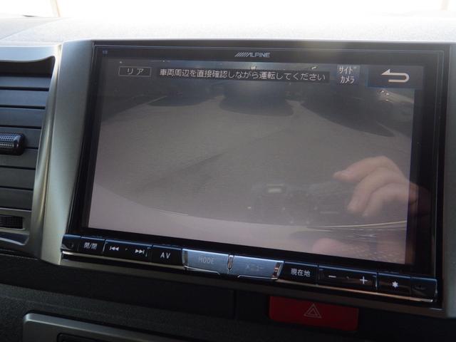 ハイエースバン スーパーGL ダークプライム Bluetooth対応ALPINEナビ/フリップダウンモニター ベッドキット バッドフェイス 玄武ローダウン エムテクノ減衰力調整式ショック MTS17インチアルミ OBD診断済み グー鑑定書付き(23枚目)