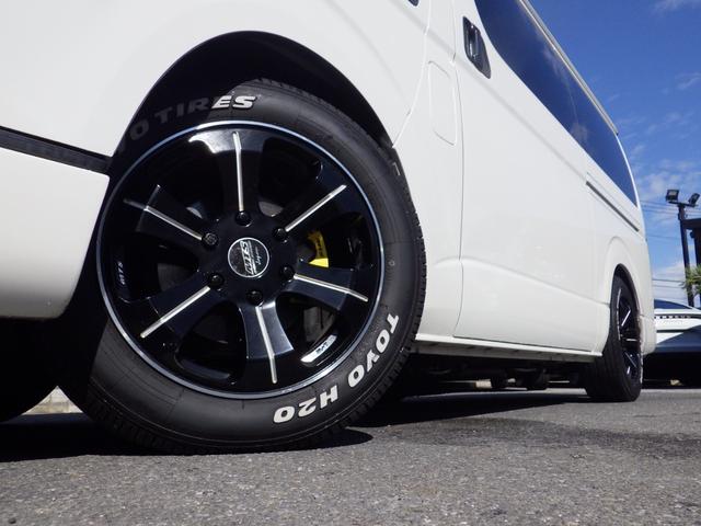 ハイエースバン スーパーGL ダークプライム Bluetooth対応ALPINEナビ/フリップダウンモニター ベッドキット バッドフェイス 玄武ローダウン エムテクノ減衰力調整式ショック MTS17インチアルミ OBD診断済み グー鑑定書付き(35枚目)