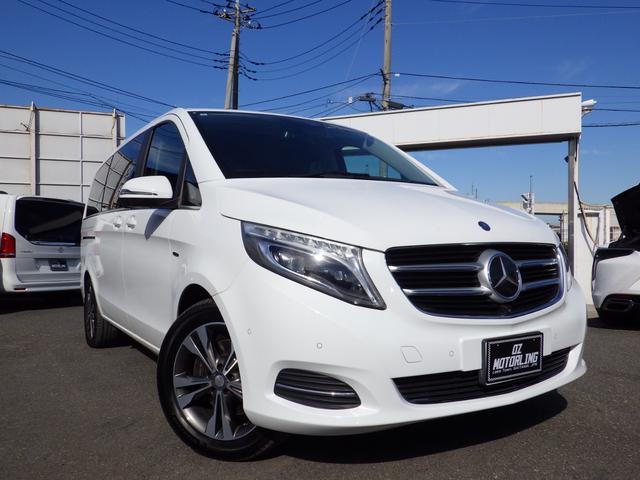 Vクラス V220d アバンギャルド ロング Bluetooth対応ナビ ALPINEフリップダウンモニター ドラレコ 全周囲カメラ ブラックレザーシート パドルシフト ブラインドスポットアシスト 純正18インチアルミ グー鑑定書付き(10枚目)