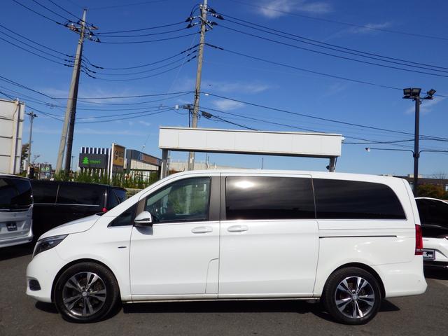 Vクラス V220d アバンギャルド ロング Bluetooth対応ナビ ALPINEフリップダウンモニター ドラレコ 全周囲カメラ ブラックレザーシート パドルシフト ブラインドスポットアシスト 純正18インチアルミ グー鑑定書付き(14枚目)