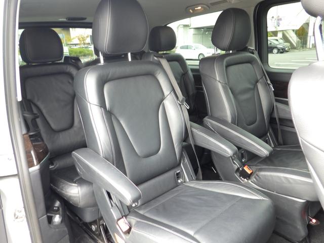 Vクラス V220d アバンギャルド ロング Bluetooth対応ナビ ALPINEフリップダウンモニター ドラレコ 全周囲カメラ ブラックレザーシート パドルシフト ブラインドスポットアシスト 純正18インチアルミ グー鑑定書付き(24枚目)