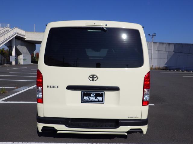 ハイエースバン ロングＤＸ　Ｂｌｕｅｔｏｏｔｈ対応ナビ　全周囲アラウンドビューカメラ　ドラレコ　デジタルインナーミラー　ＴＲＤフルエアロ／マッドフラップ／１５インチＡＷ　特注カラー　衝突軽減　ＯＢＤ診断済み　グー鑑定書付き（10枚目）