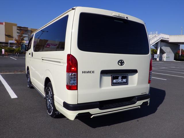 ハイエースバン ロングＤＸ　Ｂｌｕｅｔｏｏｔｈ対応ナビ　全周囲アラウンドビューカメラ　ドラレコ　デジタルインナーミラー　ＴＲＤフルエアロ／マッドフラップ／１５インチＡＷ　特注カラー　衝突軽減　ＯＢＤ診断済み　グー鑑定書付き（14枚目）