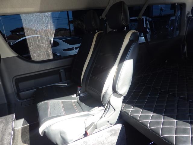 ハイエースワゴン ＧＬ　アルパインビックＸナビ　フィリップダウンモニター　Ｂｌｕｅｔｏｏｔｈ／ＵＳＢ／ＨＤＭＩ接続　前後ドラレコ　セーフティセンス　黒革調シート　ベットキット　ＯＢＤ診断済み　１０人乗り　グー鑑定書付き（25枚目）