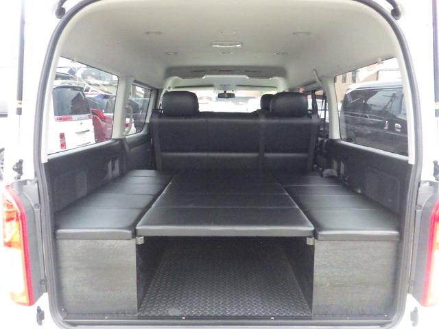 ハイエースワゴン ＧＬ　Ｂｌｕｅｔｏｏｔｈ対応ナビ　プッシュスターター　ＢＬＵＭＥセカンドシート　フロントエアロ　３．５インチ玄武ブロックローダウン　社外１５インチＡＷ　１０人乗り　ＯＢＤ診断済み　グー鑑定書付き（16枚目）