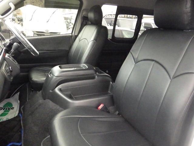 ハイエースワゴン ＧＬ　Ｂｌｕｅｔｏｏｔｈ対応ナビ　プッシュスターター　ＢＬＵＭＥセカンドシート　フロントエアロ　３．５インチ玄武ブロックローダウン　社外１５インチＡＷ　１０人乗り　ＯＢＤ診断済み　グー鑑定書付き（20枚目）