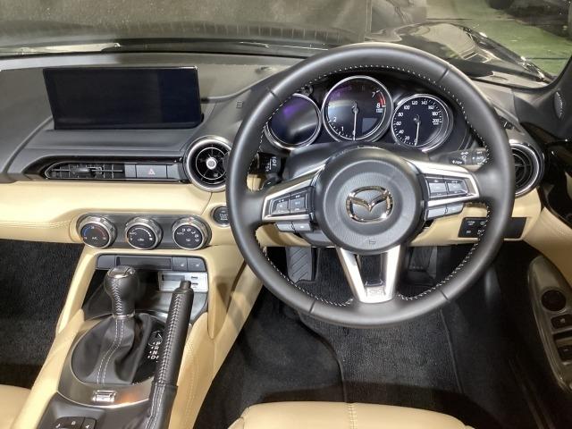 ロードスター 1.5 S レザーパッケージ V セレクション 6AF ETC オートライト ドラレコ Bluetooth接続 アイドリングストップ 衝突被害軽減ブレーキ フルセグTV BTオーディオ LEDヘッドライト オートライト 本革シート スマートキー(2枚目)