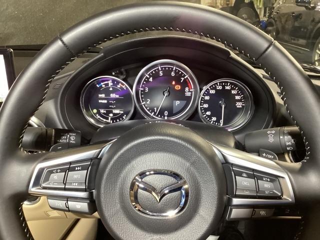 ロードスター 1.5 S レザーパッケージ V セレクション 6AF ETC オートライト ドラレコ Bluetooth接続 アイドリングストップ 衝突被害軽減ブレーキ フルセグTV BTオーディオ LEDヘッドライト オートライト 本革シート スマートキー(3枚目)