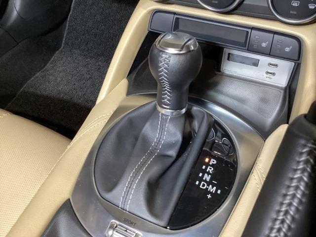 ロードスター 1.5 S レザーパッケージ V セレクション 6AF ETC オートライト ドラレコ Bluetooth接続 アイドリングストップ 衝突被害軽減ブレーキ フルセグTV BTオーディオ LEDヘッドライト オートライト 本革シート スマートキー(21枚目)