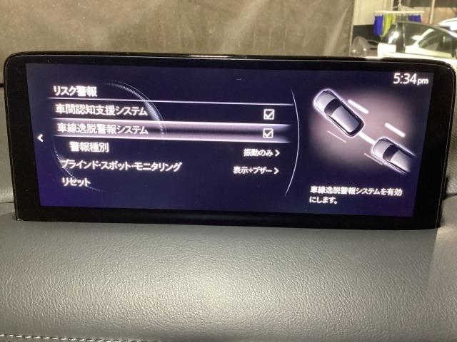 CX-8 2.2 XD Lパッケージ ディーゼルターボ 7人乗り 360°モニター ETC 電動リアゲート Bluetooth BOSE シートヒーター オートリアゲート 定期点検記録簿 レーンキープ 本革シート Bluetooth接続 クリアランスソナー(16枚目)