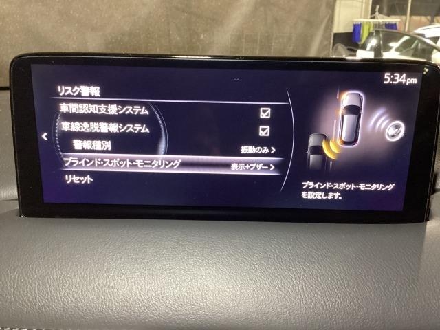 CX-8 2.2 XD Lパッケージ ディーゼルターボ 7人乗り 360°モニター ETC 電動リアゲート Bluetooth BOSE シートヒーター オートリアゲート 定期点検記録簿 レーンキープ 本革シート Bluetooth接続 クリアランスソナー(17枚目)