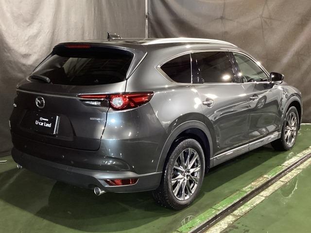 CX-8 2.2 XD Lパッケージ ディーゼルターボ 7人乗り 360°モニター ETC 電動リアゲート Bluetooth BOSE シートヒーター オートリアゲート 定期点検記録簿 レーンキープ 本革シート Bluetooth接続 クリアランスソナー(39枚目)