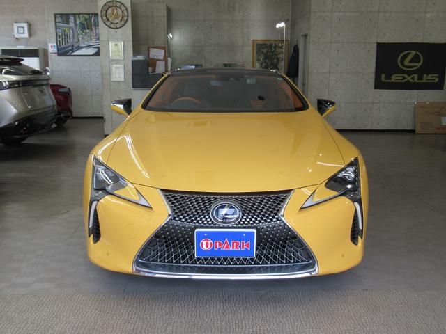 ＬＣ ＬＣ５００ｈ　Ｓパッケージ　アルカンターラ／本革シート・ブラック＆オレンジ内装・ベンチレーションシート・純正ナビ・フルセグ・３眼ＬＥＤ・ＣＦＲＰルーフ・アクティブリアウィング・純正２１ＡＷ・コーナーソナー・プリクラッシュ・（5枚目）