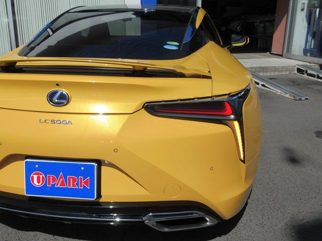 ＬＣ ＬＣ５００ｈ　Ｓパッケージ　アルカンターラ／本革シート・ブラック＆オレンジ内装・ベンチレーションシート・純正ナビ・フルセグ・３眼ＬＥＤ・ＣＦＲＰルーフ・アクティブリアウィング・純正２１ＡＷ・コーナーソナー・プリクラッシュ・（55枚目）