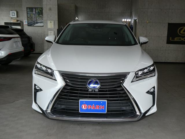 ＲＸ ＲＸ４５０ｈＬ　茶革エアシート・パノラミックビュー・３眼ＬＥＤヘッド・セーフティーＳ・純正ナビ・フルセグ・純正２０ＡＷ・ＨＵＤ・ＢＳＭ・パワーバックドア・ウッドコンビＨ・リアシートヒーター・オートＨＩビーム・７人乗り（5枚目）