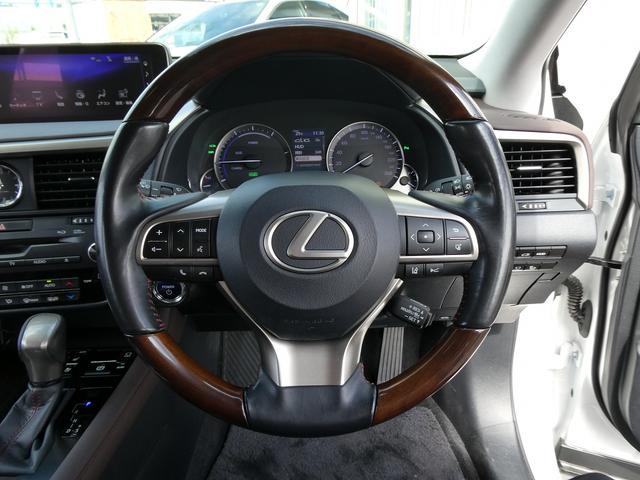 ＲＸ ＲＸ４５０ｈＬ　茶革エアシート・パノラミックビュー・３眼ＬＥＤヘッド・セーフティーＳ・純正ナビ・フルセグ・純正２０ＡＷ・ＨＵＤ・ＢＳＭ・パワーバックドア・ウッドコンビＨ・リアシートヒーター・オートＨＩビーム・７人乗り（35枚目）