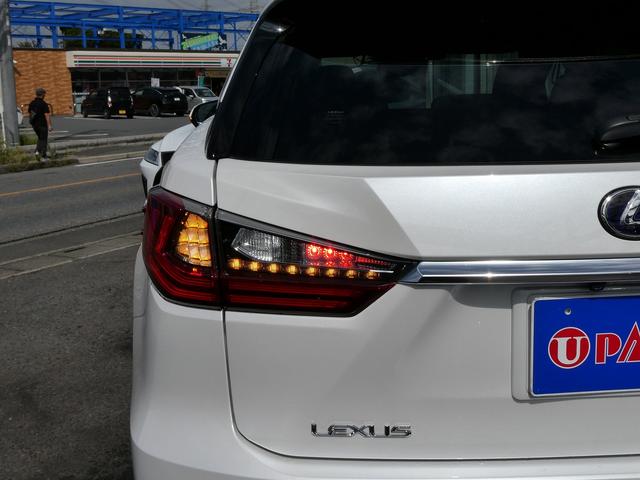 ＲＸ ＲＸ４５０ｈＬ　茶革エアシート・パノラミックビュー・３眼ＬＥＤヘッド・セーフティーＳ・純正ナビ・フルセグ・純正２０ＡＷ・ＨＵＤ・ＢＳＭ・パワーバックドア・ウッドコンビＨ・リアシートヒーター・オートＨＩビーム・７人乗り（63枚目）