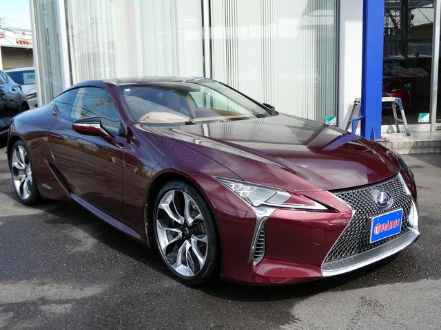 ＬＣ ＬＣ５００ｈ　Ｌパッケージ　茶革エアシート・ガラスルーフ・３眼ＬＥＤヘッド・セーフティＳ・純正ナビ・フルセグ・ＯＰ２１ＡＷ・Ｂカメラ・ＨＵＤ・ＢＳＭ・ＬＫＡ・パドルシフト・オートＨＩビーム・本革ステア・ＥＴＣ２．０・ドラレコ（4枚目）