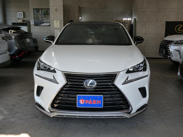 ＮＸ ＮＸ３００　スパイス＆シック　後期・黒革Ｌ－ＴＥＸエアシート・パノラマルーフ・パノラミックビュー・３眼ＬＥＤ・純正ナビ・フルセグ・後席モニター・同色フェンダー・専用内装色・パワーバックドア・ＢＳＭ・セーフティＳ・オートＨＩビーム（4枚目）