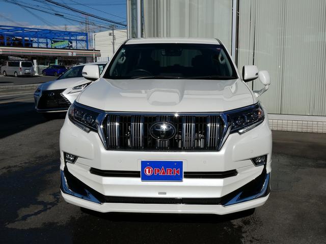 ランドクルーザープラド ＴＸ　Ｌパッケージ　１オーナー・トヨタセーフティセンス・モデリスタエアロ・黒革エアシート・純正９インチナビ・フルセグ・Ｂカメラ・ＯＰ１９ＡＷ・ＬＥＤヘッド・サイドステップ・５人乗り・ＬＫＡ・ＢＴオーディオ・パワーシート（4枚目）