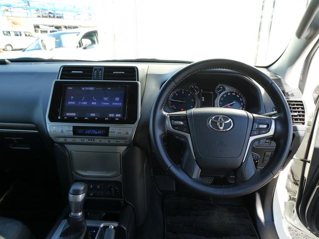ランドクルーザープラド ＴＸ　Ｌパッケージ　１オーナー・トヨタセーフティセンス・モデリスタエアロ・黒革エアシート・純正９インチナビ・フルセグ・Ｂカメラ・ＯＰ１９ＡＷ・ＬＥＤヘッド・サイドステップ・５人乗り・ＬＫＡ・ＢＴオーディオ・パワーシート（10枚目）